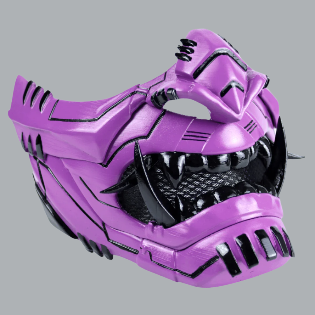 Space Armory Cyber Oni Mask Purple Masks